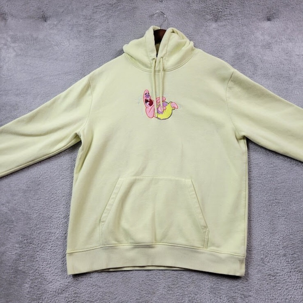 H&M Pullover Hoodie Adult Large Yellow Nickelodeon Patrick Star